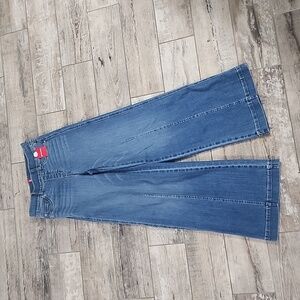 SPANX Front Seamed Wide Leg Jeans